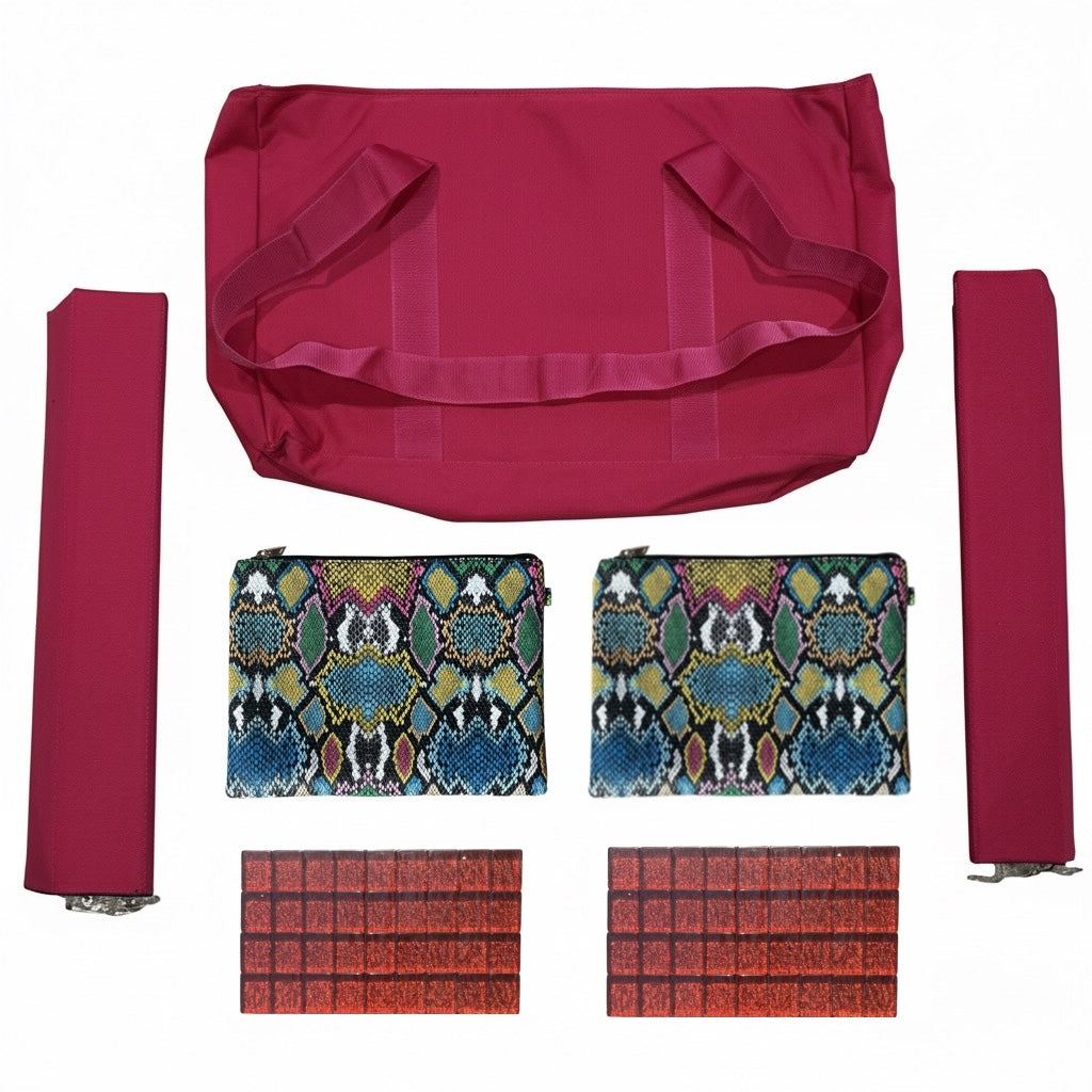 Red Ruby Tote Bundle with Racks (English Engraved - Size 34)