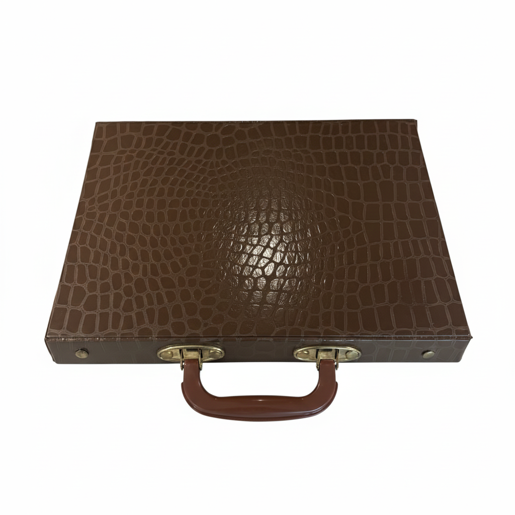 Rose Gold Mini Mahjong Set - Faux Leather Box