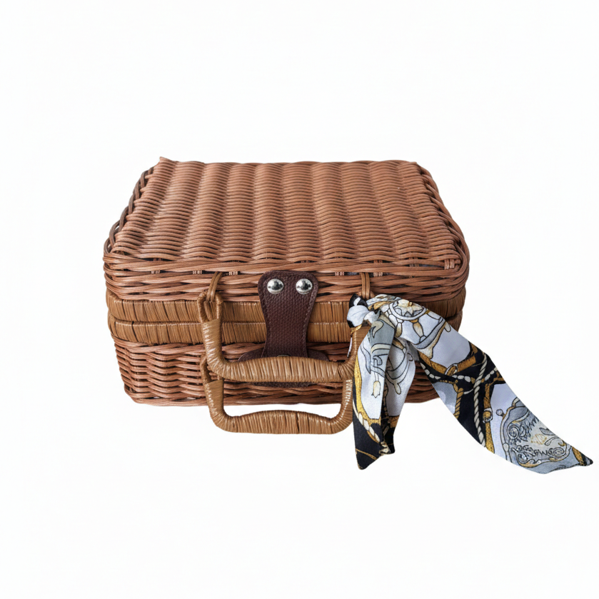 Ivory Tiles in Rattan Case (Size 30 - Non English)