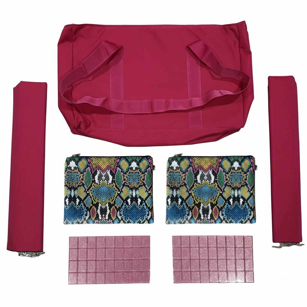 Rose Sparkle Tote Bundle with Racks (English Engraved - Size 34)