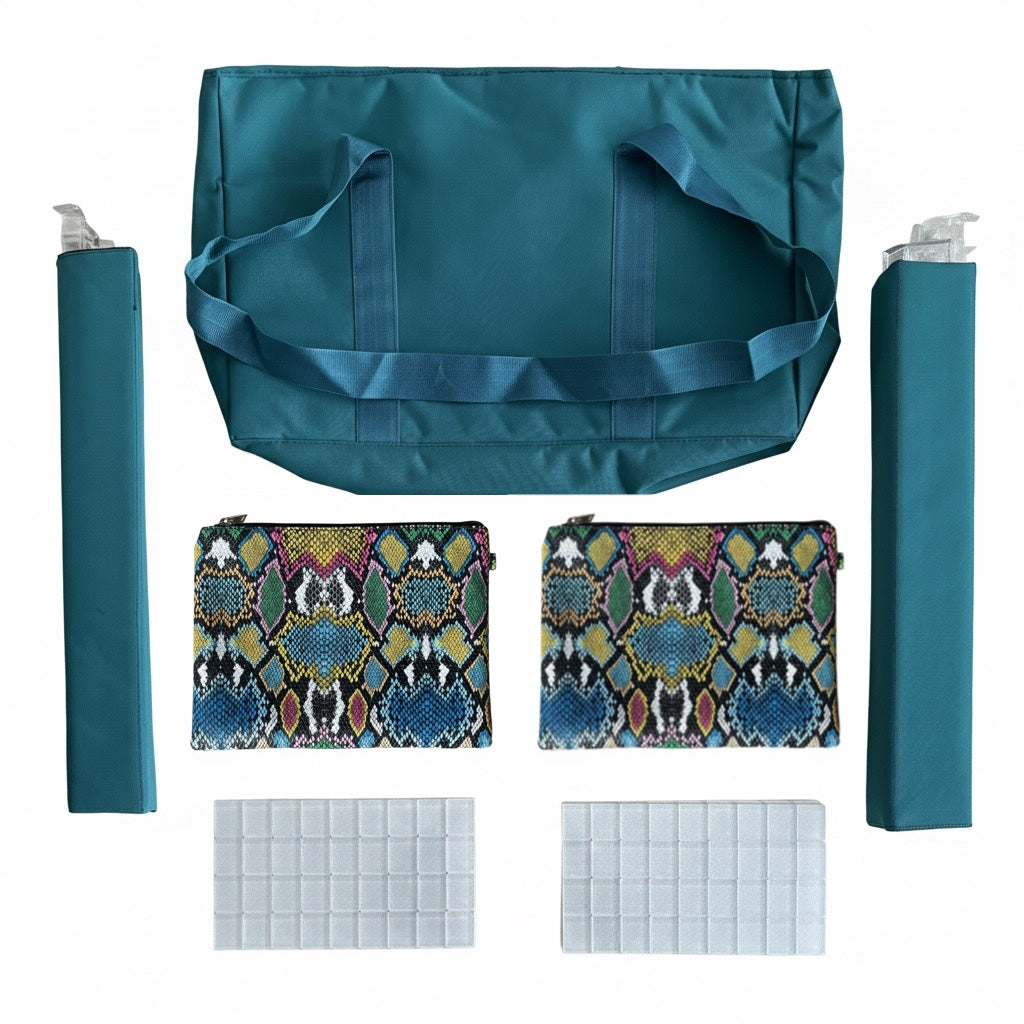 Silver Sparkle Tote Bundle with Racks (English Engraved - Size 34)