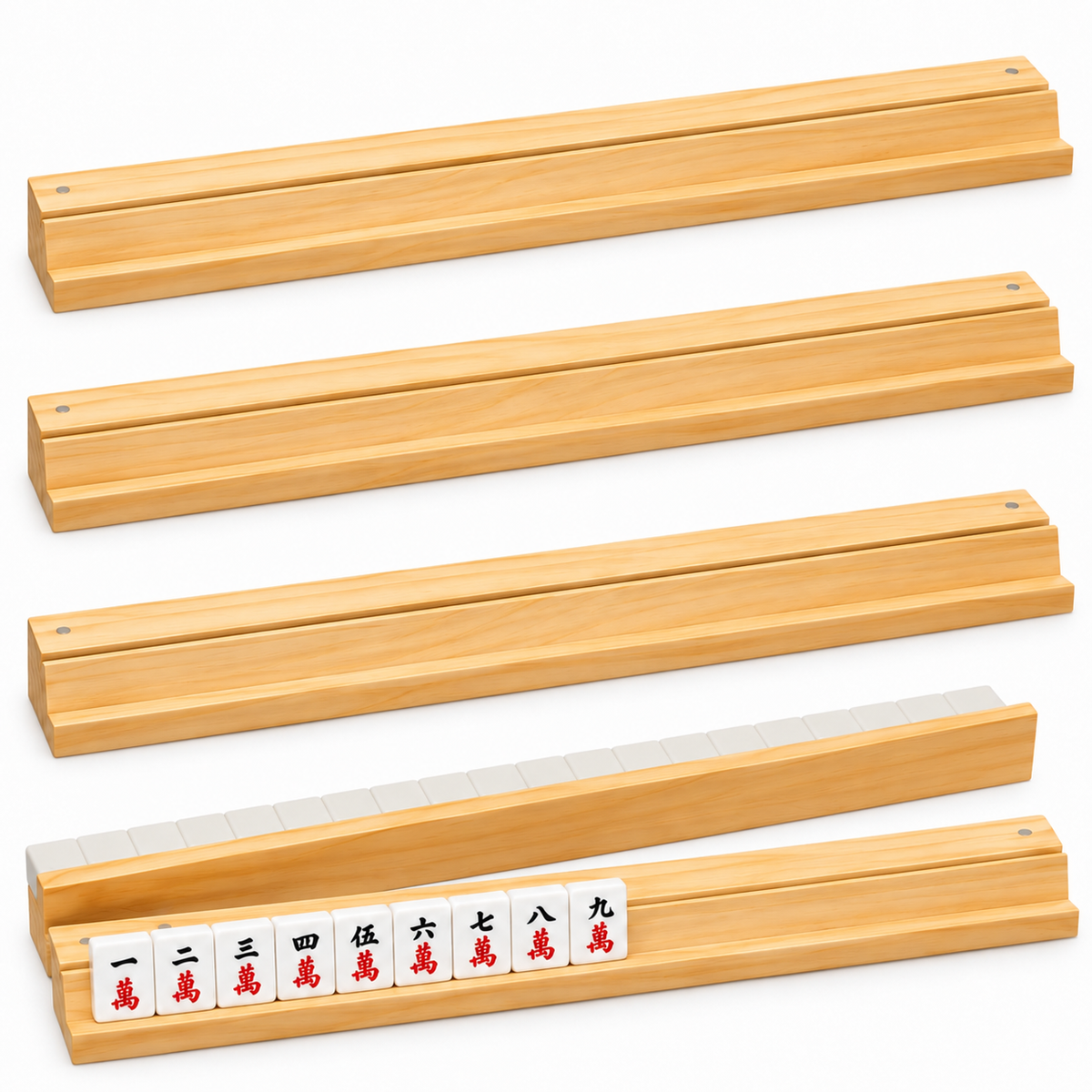 Wooden Racks With Magnetic Pusher (Size 37)
