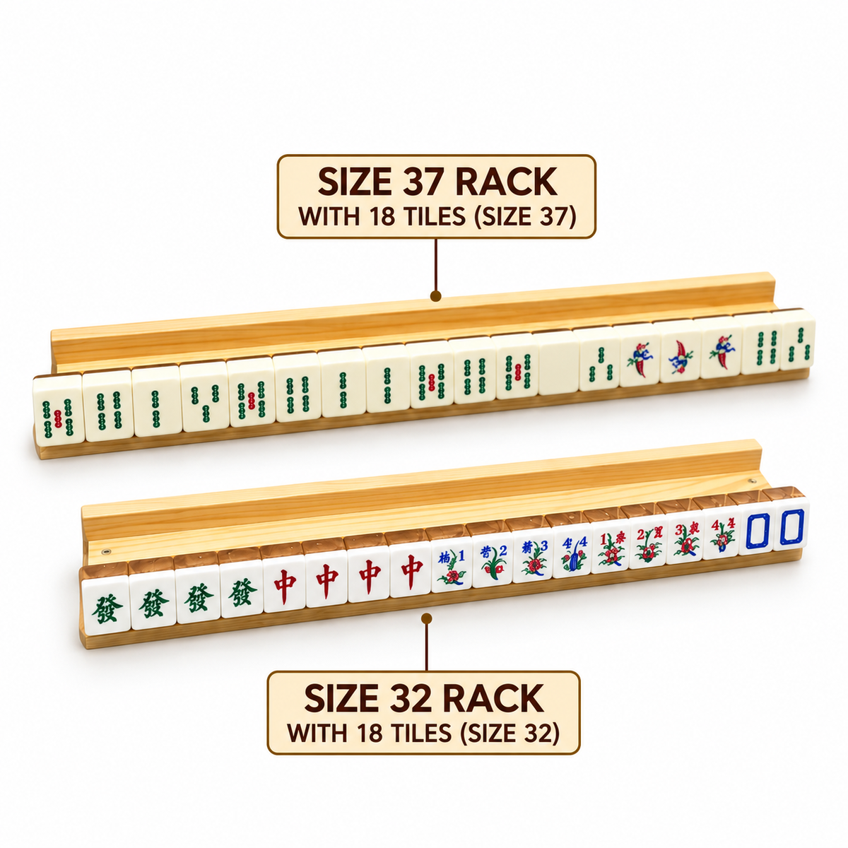 Wooden Racks With Magnetic Pusher (Size 32)